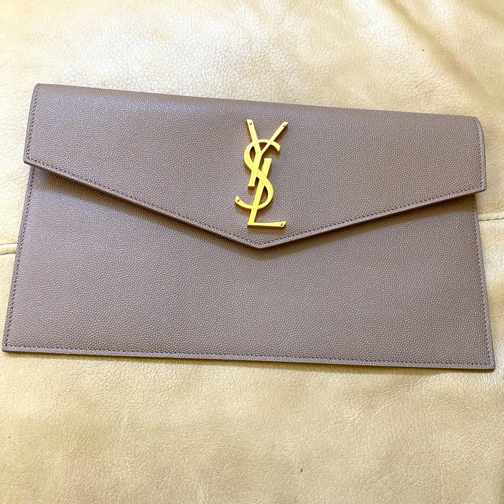 YSL uptown clutch authentic